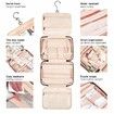 Travel Toiletry Bag for Women Portable Hanging Organizer for Full-Sized Shampoo Conditioner Brushes Set Travel Accessories