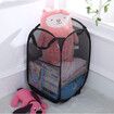 Mesh Pop Up Laundry Basket with Handles Portable Durable Collapsible Storage Collapsible Laundry Bags for Kids Room College Dorm or Travel