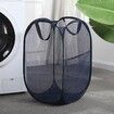 2 Pack Mesh Pop Up Laundry Basket with Handles Portable Durable Collapsible Storage Collapsible Laundry Bags for Kids Room College Dorm or Travel