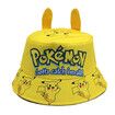 Pikachu Panama Hat Cartoon Fisherman Cap Anime Cute Big Ear Kids Bucket Hat Summer Outdoor Sun Protection Sunshade Hat 54-56cm