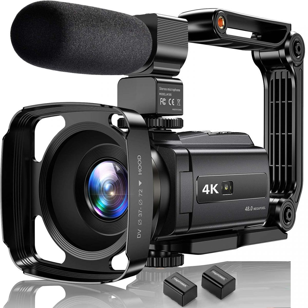 4K Video Camera Camcorder 48MP UHD WiFi IR Night Vision Vlogging Camera ...