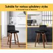 ALFORDSON 2x Swivel Bar Stools Bailey Kitchen Wooden Dining Chair BLACK