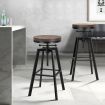 ALFORDSON 2x Bar Stool Retro Kitchen Vintage Chair Industrial Rustic Ezra