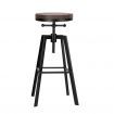 ALFORDSON 2x Bar Stool Retro Kitchen Vintage Chair Industrial Rustic Ezra