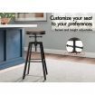 ALFORDSON 2x Bar Stool Retro Kitchen Vintage Chair Industrial Rustic Ezra