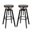 ALFORDSON 2x Bar Stool Retro Kitchen Vintage Chair Industrial Rustic Ezra