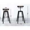 ALFORDSON 2x Bar Stool Retro Kitchen Vintage Chair Industrial Rustic Ezra