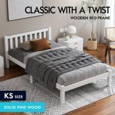 ALFORDSON Bed Frame Wooden Timber King Single Mattress Base Platform Fenella
