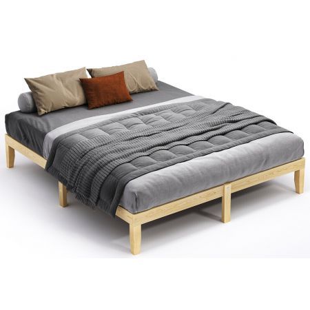 ALFORDSON Bed Frame Wooden Timber King Size Mattress Base Platform Pramod Oak