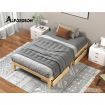 ALFORDSON Bed Frame Wooden Timber King Single Mattress Base Platform Pramod Oak