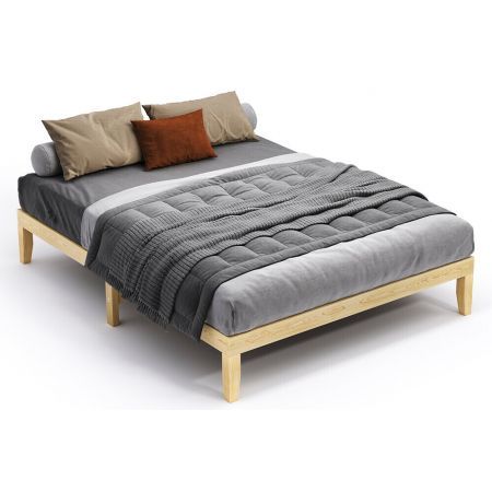 ALFORDSON Bed Frame Wooden Timber Queen Size Mattress Base Platform Pramod Oak