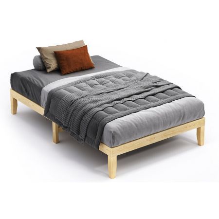 ALFORDSON Bed Frame Wooden Timber Single Size Mattress Base Platform Pramod Oak