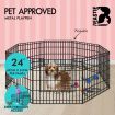 BEASTIE Pet Playpen Dog Panel Enclosure Metal Puppy Fence Exercise Pen 24"
