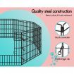 BEASTIE Pet Playpen Dog Panel Enclosure Metal Puppy Fence Exercise Pen 24"