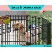 BEASTIE Pet Playpen Dog Panel Enclosure Metal Puppy Fence Exercise Pen 24"