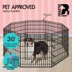 BEASTIE Dog Playpen Pet Metal Fence 8 Panel Enclosure Puppy Exercise Pen 30"