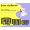 BEASTIE Dog Playpen Pet Fence 8 Panel Metal Enclosure Puppy Exercise 32"