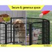 BEASTIE Dog Playpen Pet Fence Metal Panel Enclosure Puppy Exercise Pen 40" Large