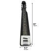 Karrera 29in 6-String Lap Steel Hawaiian Guitar - Black