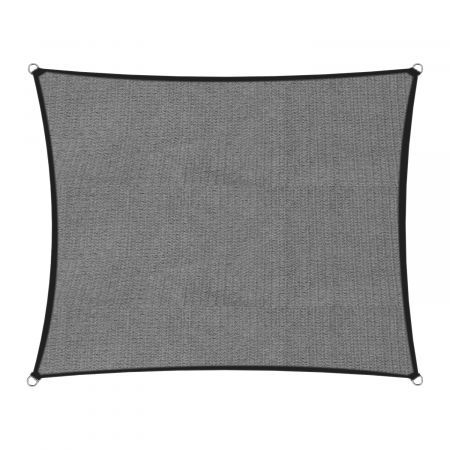 Wallaroo Outdoor Sun Shade Sail Canopy Grey Square 4 x 4M