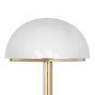 Sarantino Metal Floor Lamp in White Acrylic Shade