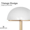 Sarantino Metal Floor Lamp in White Acrylic Shade