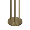 Sarantino Brass Floor Lamp with Three Metal Shades
