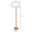 Sarantino Floor Lamp with a Nature Finish