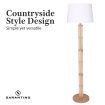 Sarantino Floor Lamp with a Nature Finish