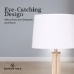 Sarantino Floor Lamp with a Nature Finish