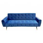 Sarantino Ava Tufted Velvet Sofa Bed  - Blue