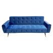 Sarantino Ava Tufted Velvet Sofa Bed  - Blue