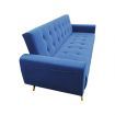 Sarantino Ava Tufted Velvet Sofa Bed  - Blue