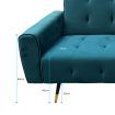 Sarantino Ava Tufted Velvet Sofa Bed  -Green