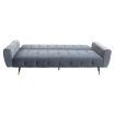 Sarantino Ava Tufted Velvet Sofa Bed  - Light Grey