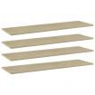 Bookshelf Boards 4 pcs Sonoma Oak 100x30x1.5 cm Engineered Wood