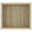 Hanging TV Cabinet Sonoma Oak 100x30x26.5 cm Engineered Wood