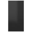 TV Cabinet High Gloss Black 30.5x30x60 cm Engineered Wood