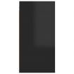 TV Cabinet High Gloss Black 30.5x30x60 cm Engineered Wood