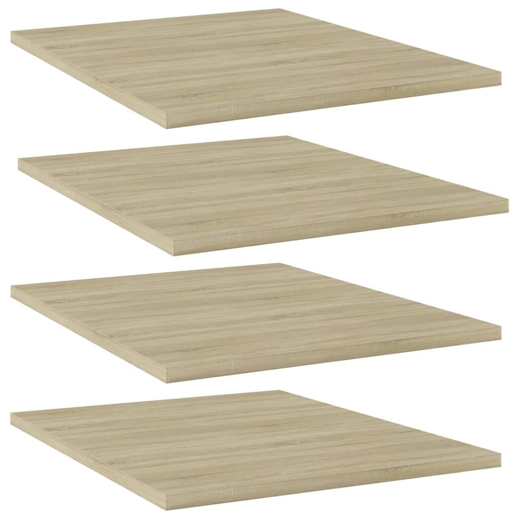 Bookshelf Boards 4 pcs Sonoma Oak 40x50x1.5 cm Engineered Wood