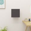Wall Mounted TV Cabinet High Gloss Grey 30.5x30x30 cm