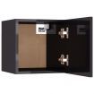 Wall Mounted TV Cabinet High Gloss Grey 30.5x30x30 cm