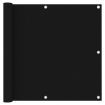 Balcony Screen Black 90x600 cm Oxford Fabric