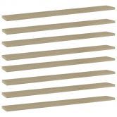 Bookshelf Boards 8 pcs Sonoma Oak 80x10x1.5 cm Engineered Wood