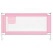 Toddler Safety Bed Rail Pink 160x25 cm Fabric