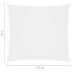 Sunshade Sail Oxford Fabric Rectangular 2x2.5 m White