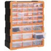 Multi-drawer Organiser with 39 Drawers 38x16x47 cm