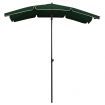 Garden Parasol with Pole 200x130 cm Green