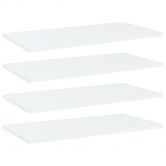 Bookshelf Boards 4 pcs White 60x30x1.5 cm Engineered Wood