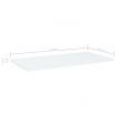 Bookshelf Boards 4 pcs White 60x30x1.5 cm Engineered Wood